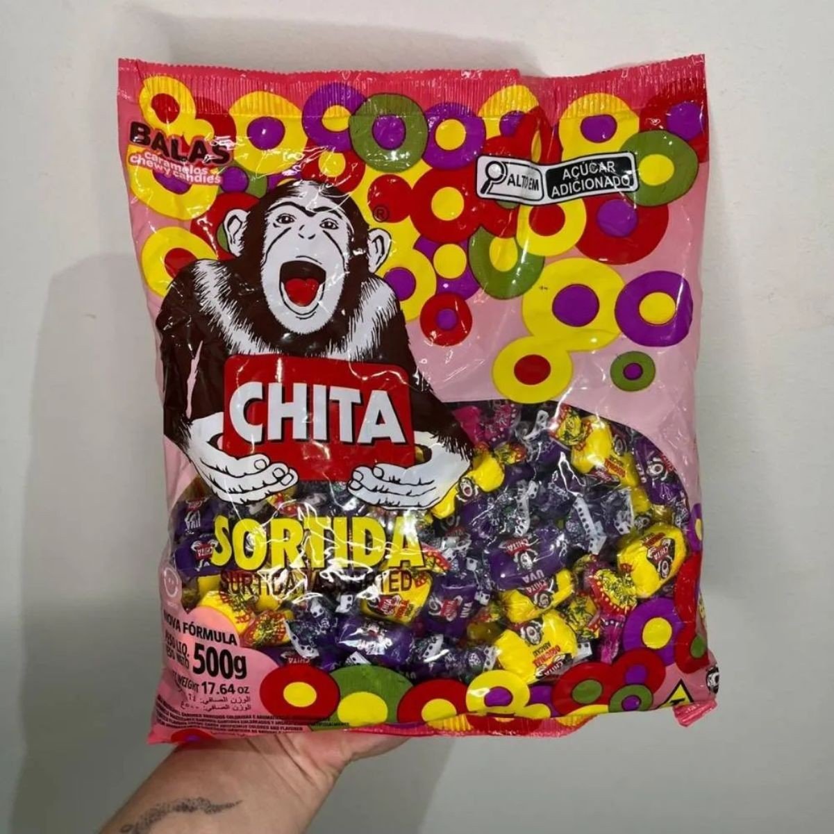 Bala Chita Sortida Mastigável 500g Cory