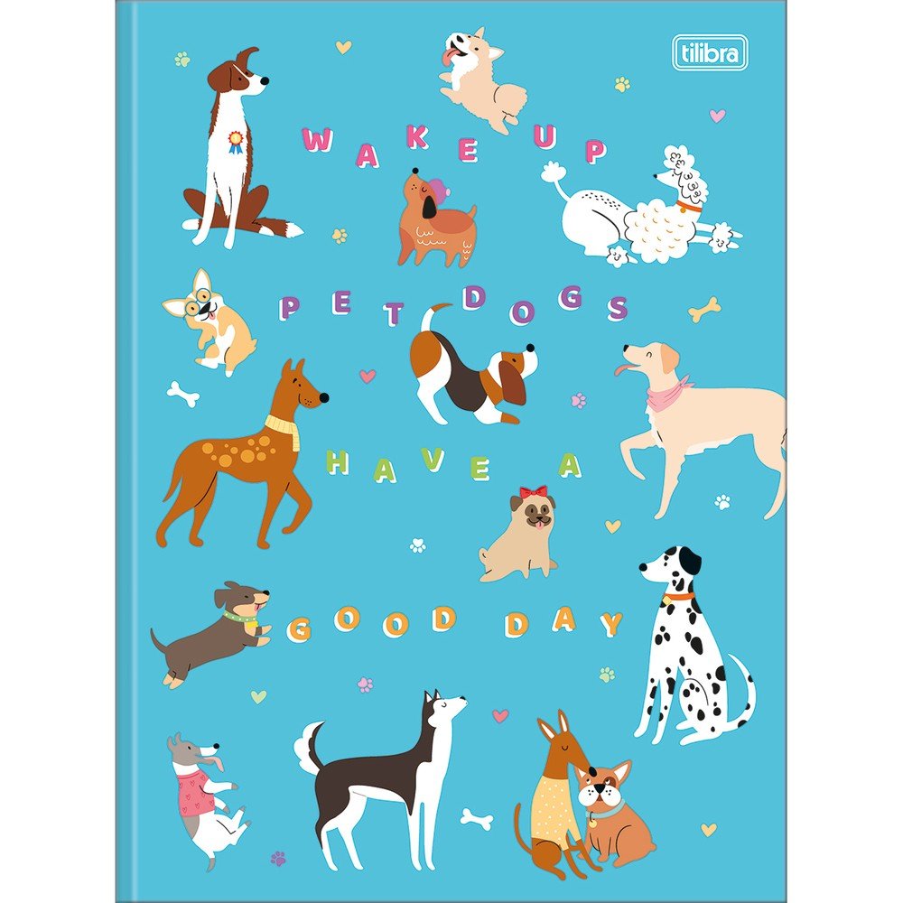 Caderno Brochura Universitário Capa Dura 80 Fls Azul Cachorros Hug Me Tilibra Caderno Brochura Universitário Capa Dura 80 Fls Azul Cachorros Hug Me Tilibra