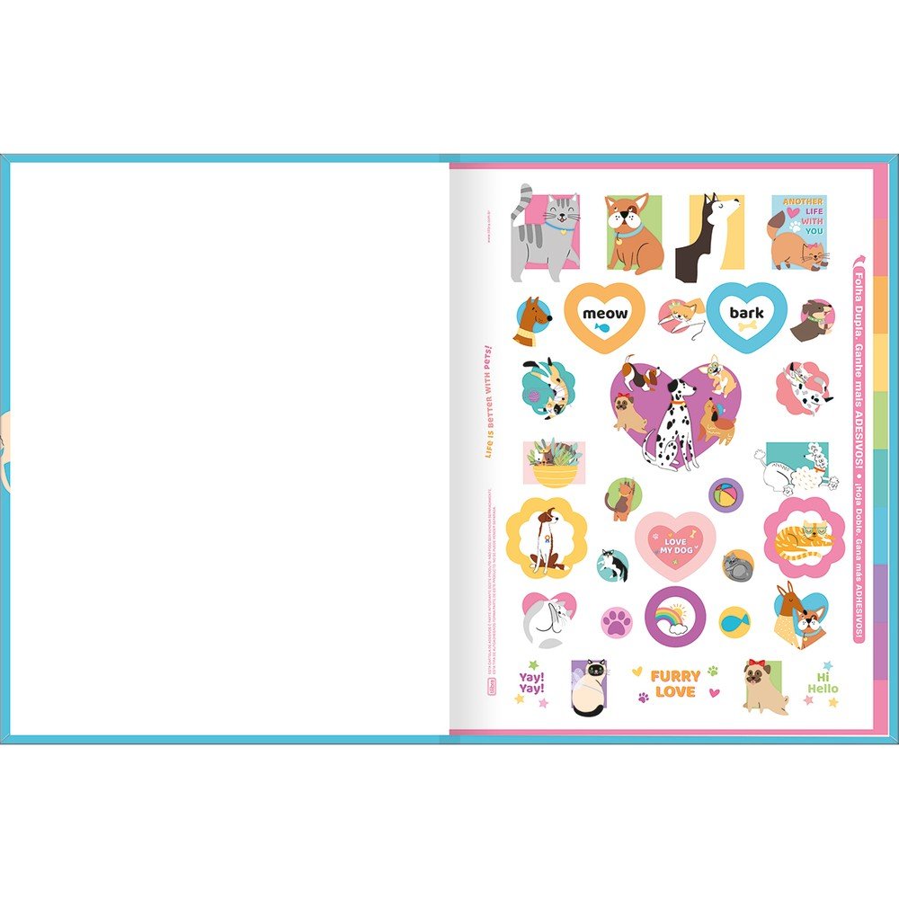Caderno Brochura Universitário Capa Dura 80 Fls Azul Cachorros Hug Me Tilibra Caderno Brochura Universitário Capa Dura 80 Fls Azul Cachorros Hug Me Tilibra