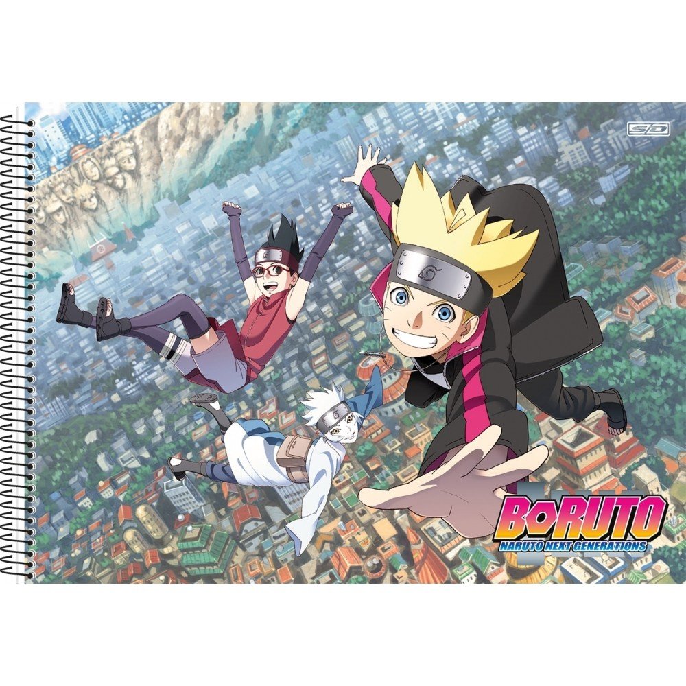 Kit 2 Cadernos Naruto Shippuden Brochura Pequeno + Desenho e Cartografia  Naruto em Promoção na Americanas