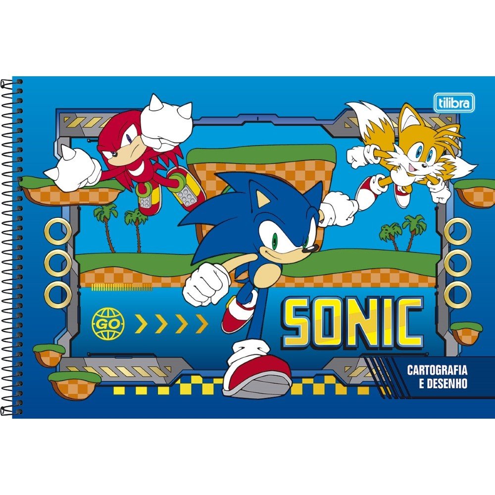 Caderno de Desenho CD 80fls Azul Luccas Neto Tilibra - Welban