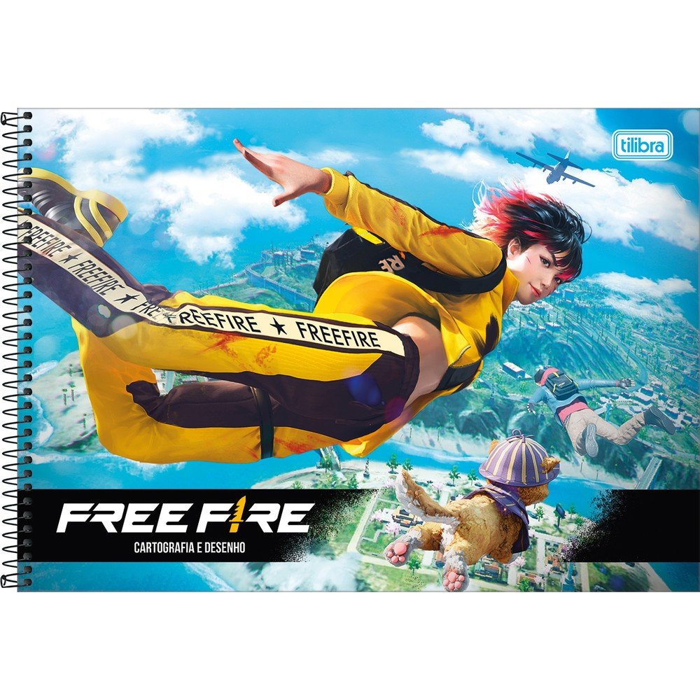 Caderno brochura pequeno free fire tilibra 80 folhas em Promoção na  Americanas