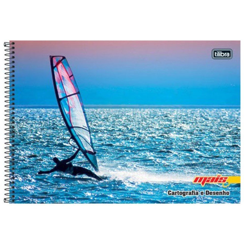 Caderno de Desenho CD 96fls Cinza e MotoCross D+ Tilibra - Welban