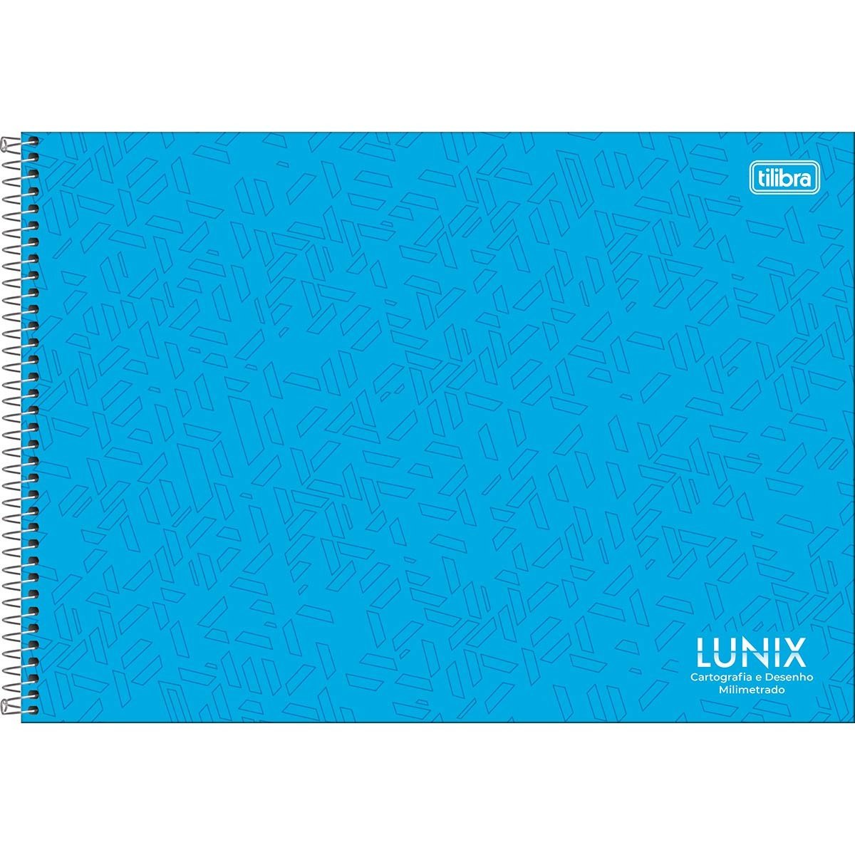 Caderno de Desenho Espiral Capa Dura Com Margem 60 Folhas Azul Lunix ...