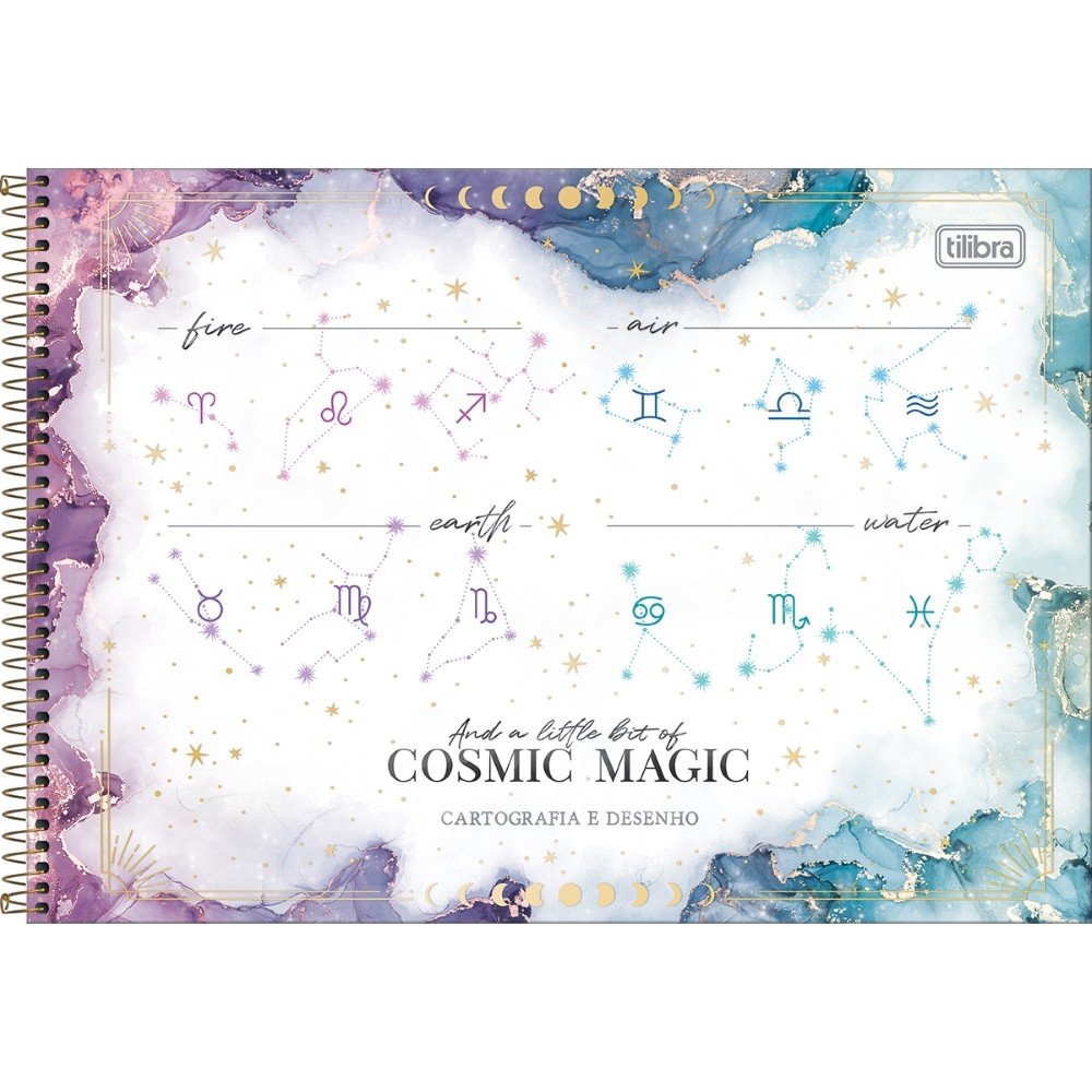 Caderno Espiral Univ CD 80fls Cinza Pixar São Domingos - Welban