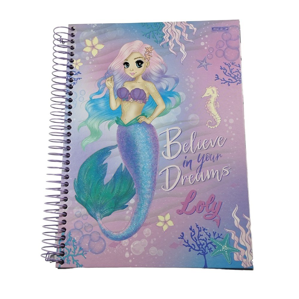 Caderno Espiral Univ CD 80fls Branco Boruto São Domingos - Welban