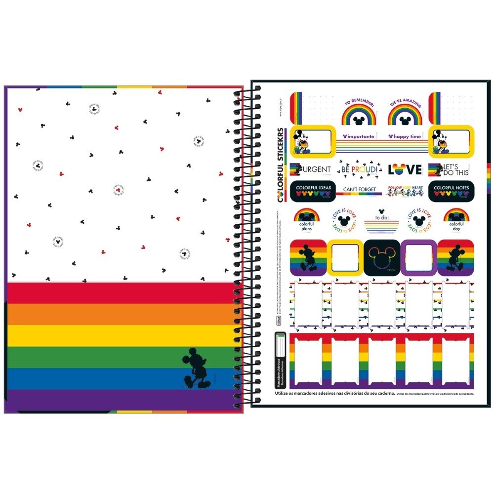 Caderno Espiral Univ CD 80fls Cinza Pixar São Domingos - Welban