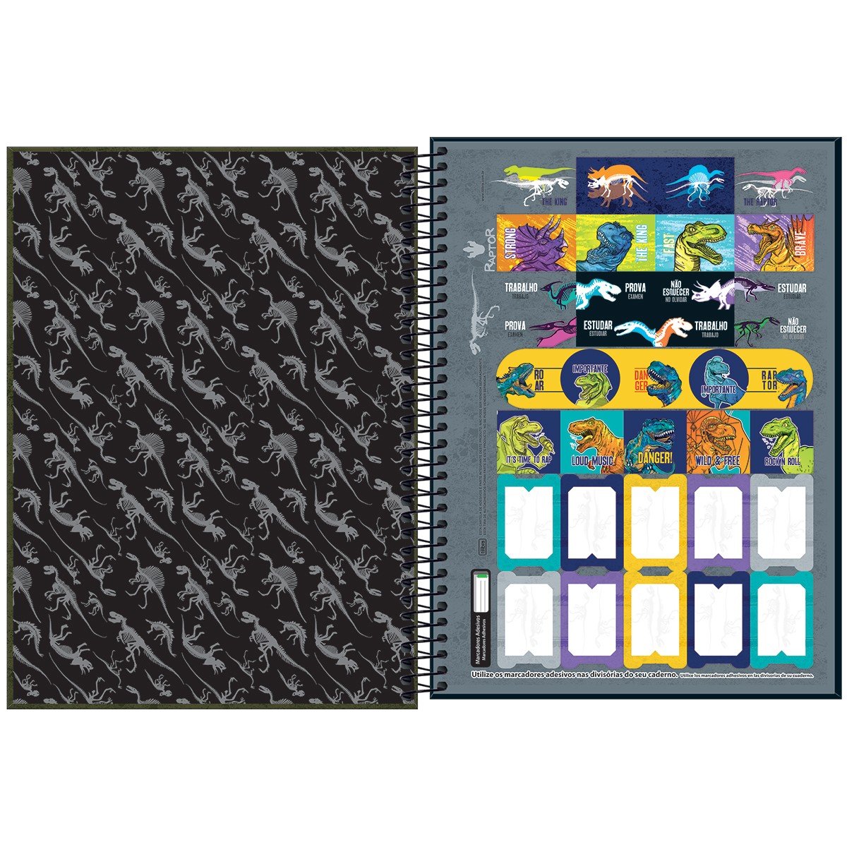 Caderno Espiral Univ CD 80fls Time Boruto São Domingos - Welban