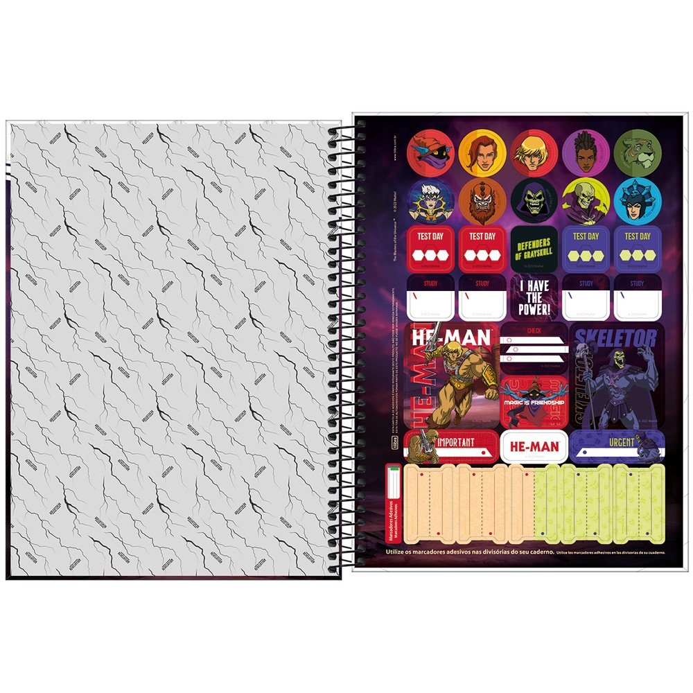 Caderno Espiral Univ CD 80fls Cinza Pixar São Domingos - Welban