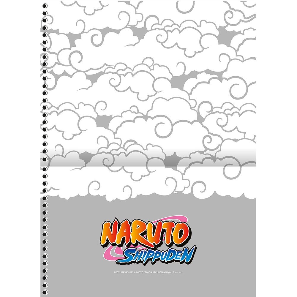 Caderno Espiral Univ CD 80fls Hokages Naruto São Domingos - Welban