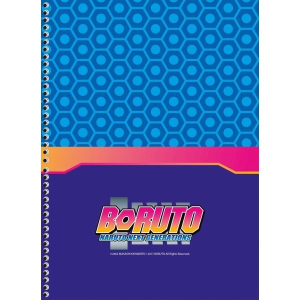 Caderno Cartografia e Desenho Espiral Capa Dura 60 Fls Boruto - Capa C -  São Domingos