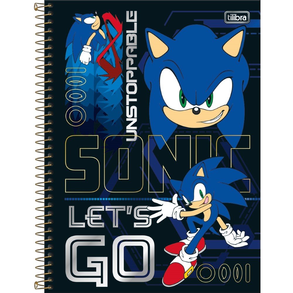 Caderno de Desenho CD 80fls Vermelho Sonic Tilibra - Welban