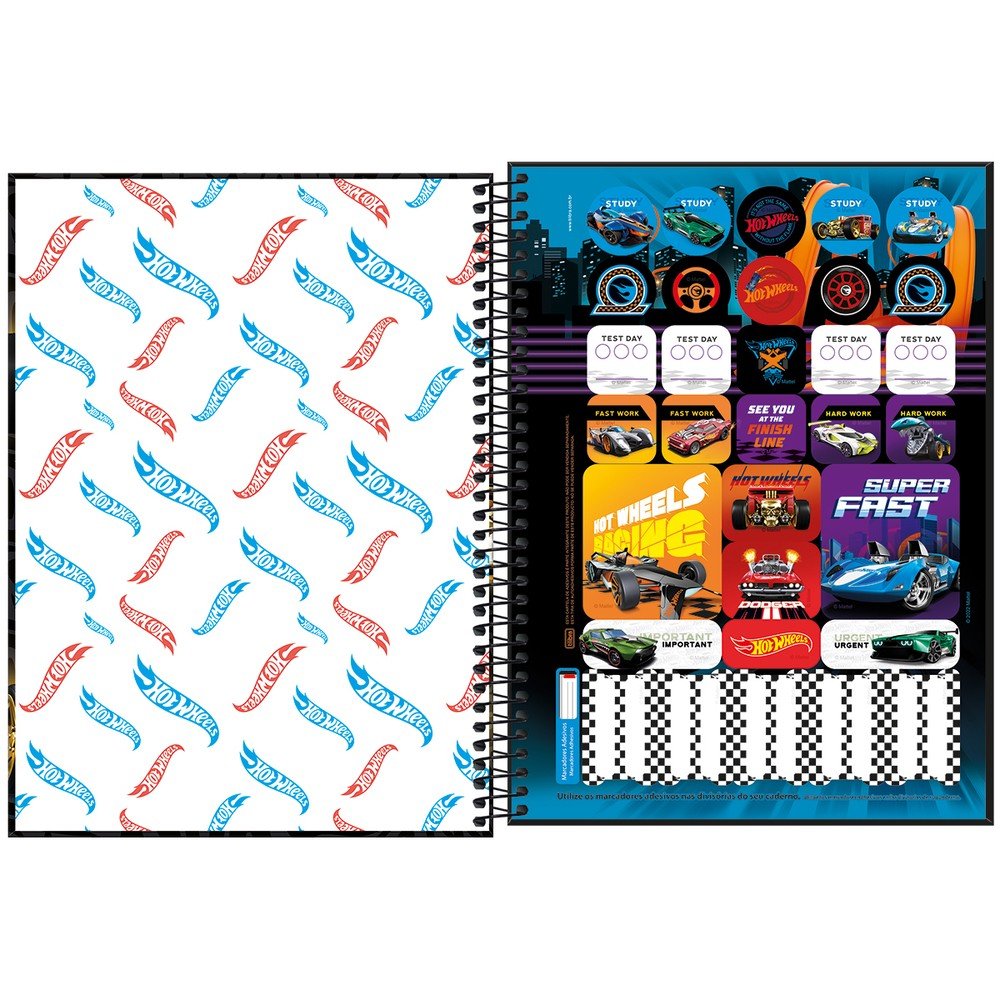 Caderno Espiral Univ CD 80fls Cinza Pixar São Domingos - Welban