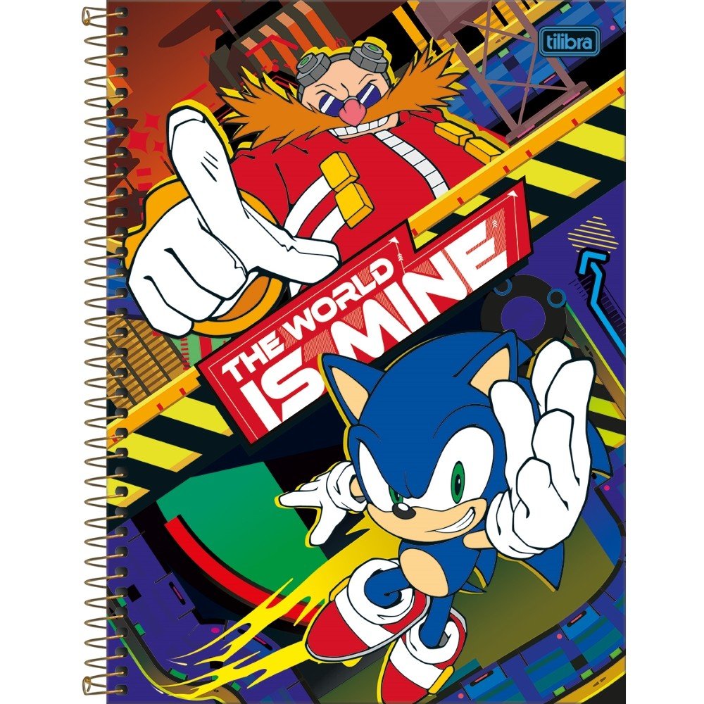 Caderno de Desenho CD 80fls Vermelho Sonic Tilibra - Welban