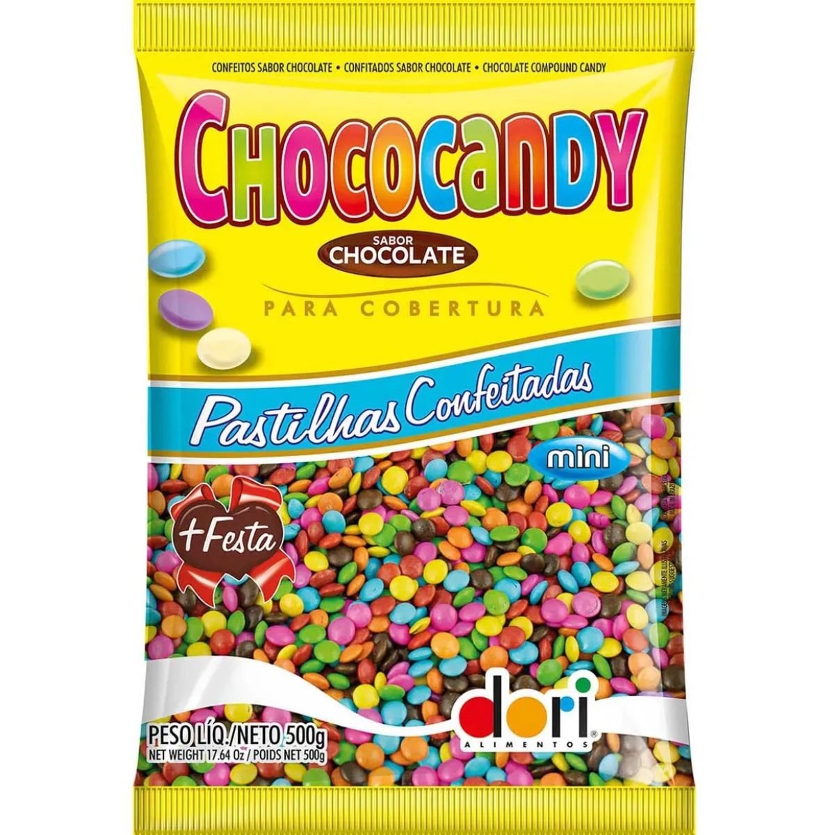 Confete de Chocolate Colorido 500g Chococandy Dori