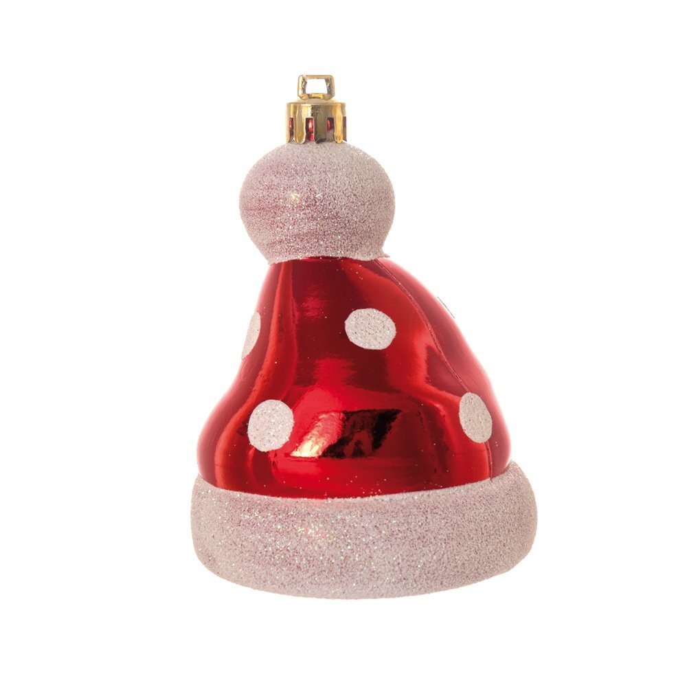 Enfeite Pendurar Papai Noel Vermelho Jogo com 4 Unidades - Ref 1923580  Cromus - CCS Decorações