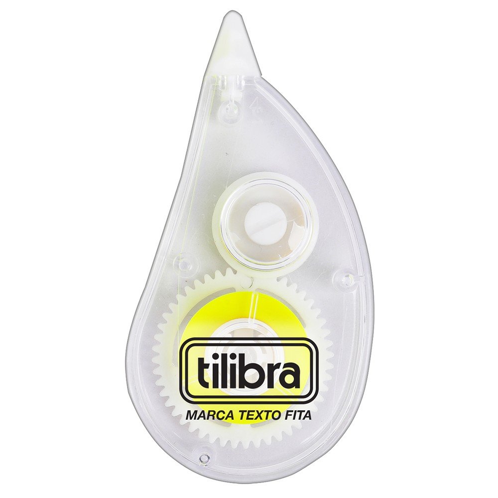 Marca Texto Em Fita Colorida 5mm x 6m Amarelo Neon Tilibra
