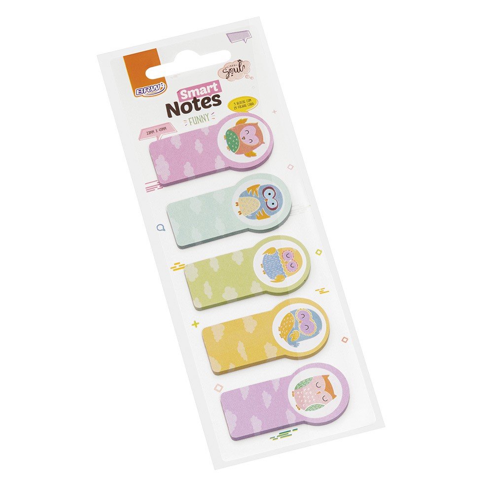 Marcador de Página Adesivo Corujinhas Smart Notes Brw