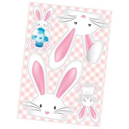 Adesivo Decorativo Coelho Pascoa 4 Pecas Regina
