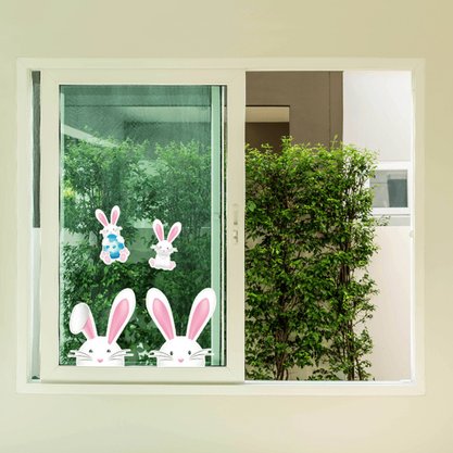 Adesivo Decorativo Coelho Pascoa 4 Pecas Regina