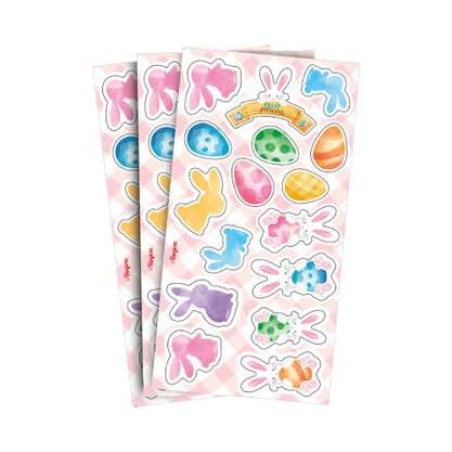 Adesivo Decorativo Pascoa c/ 3 Cartelas Regina