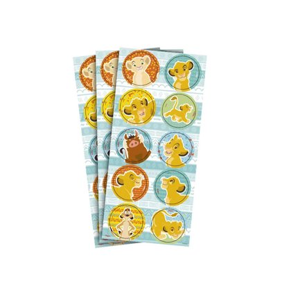 Adesivo Rei Leão Regina C/ 30 Un