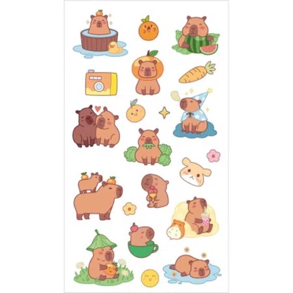 Adesivos Capivara 06 Folhas Capy Club Tilibra