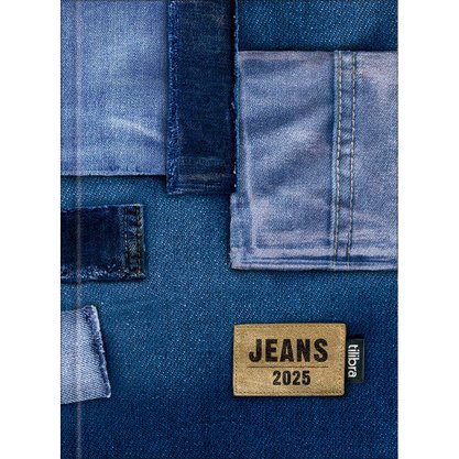 Agenda 2025 Comercial Brochura 1/4 Azul Escuro Jeans Tilibra