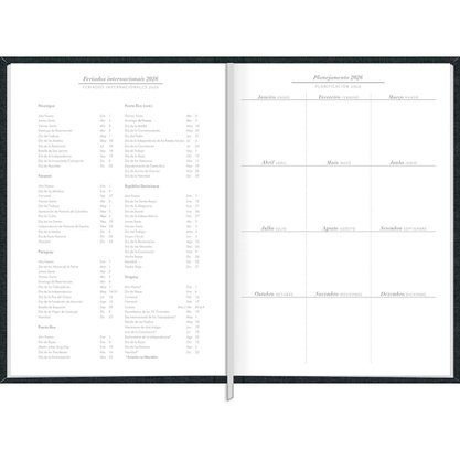 Agenda 2026 Cinza Chumbo Milano Tilibra