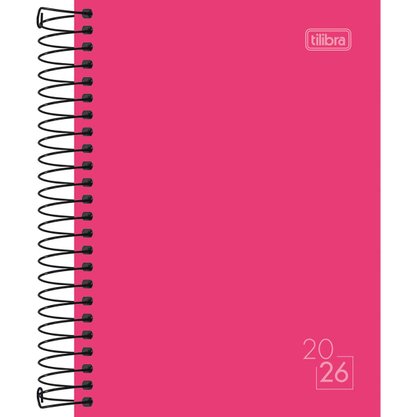 Agenda 2026 Diária Espiral Rosa Spice Tilibra