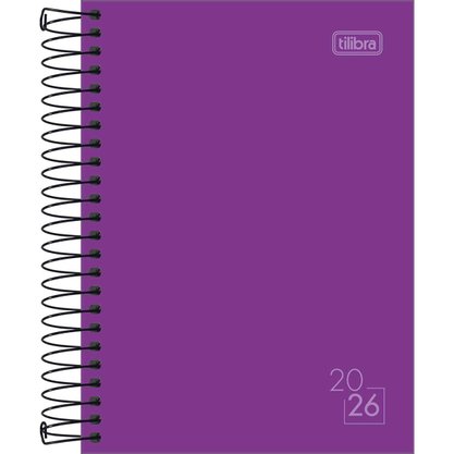 Agenda 2026 Diária Espiral Roxo Spice Tilibra