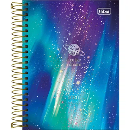 Agenda 2026 Espiral Azul Magic Tilibra