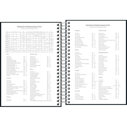 Agenda Pepper 2027 Espiral Preta 117x164mm 160Fls Tilibra