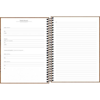 Agenda 2026 Planner Espiral Cinza Prátika Tilibra
