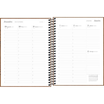 Agenda 2026 Planner Espiral Cinza Prátika Tilibra