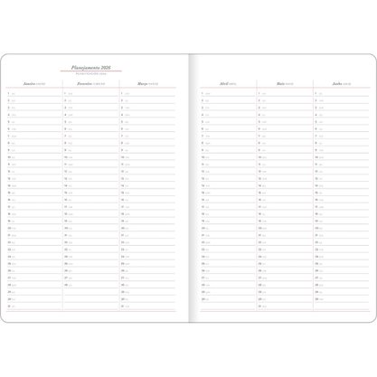 Agenda 2026 Planner Preto Cambridge Tilibra