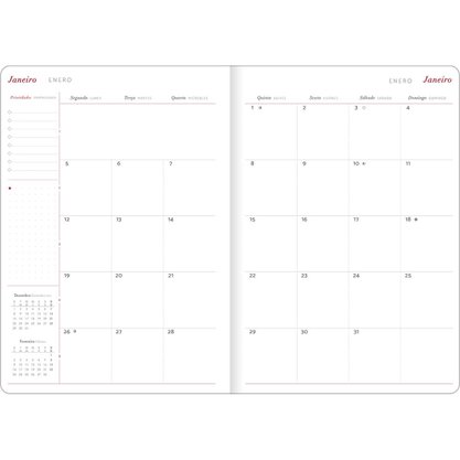 Agenda 2026 Planner Preto Cambridge Tilibra