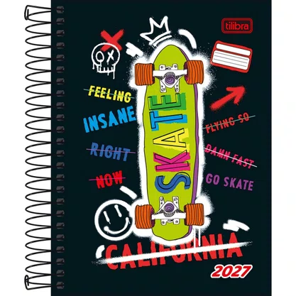Agenda 2027 176 Folhas Preto D+ Tilibra