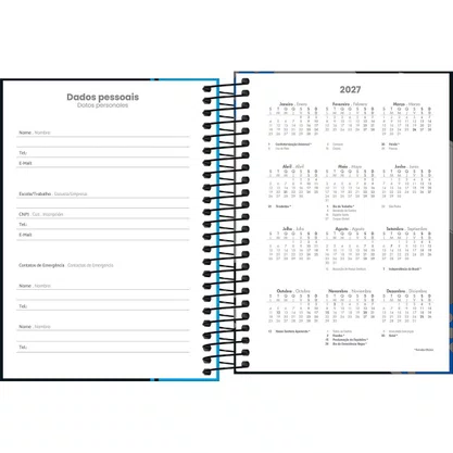Agenda 2027 176 Folhas Preto D+ Tilibra