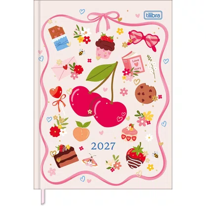 Agenda 2027 Comercial Executiva Brochura Branco Charme Tilibra