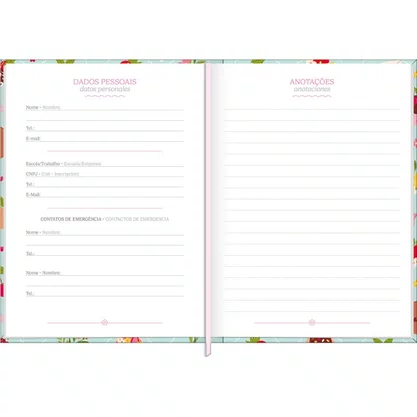Agenda 2027 Comercial Executiva Brochura Verde Charme Tilibra