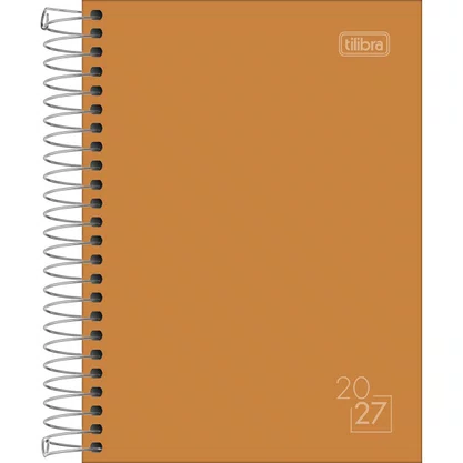 Agenda 2027 Diária Espiral Amarelo Spice Tilibra
