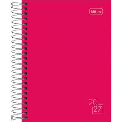 Agenda 2027 Diária Espiral Rosa Spice Tilibra