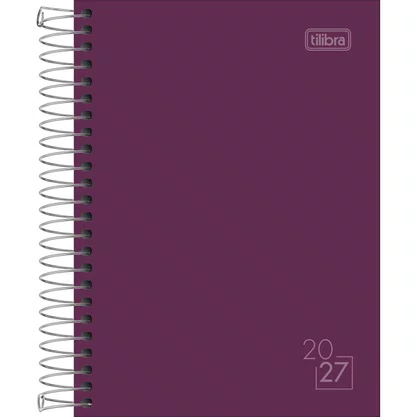 Agenda 2027 Diária Espiral Roxo Spice Tilibra
