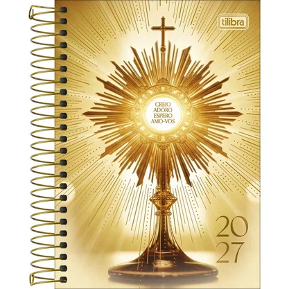 Agenda 2027 Espiral Amarelo Bíblica Tilibra