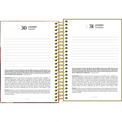 Agenda 2027 Espiral Diária Amarelo Louvor Tilibra
