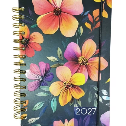Agenda 2027 Floral Unidade Sortida 320 Páginas Win Paper