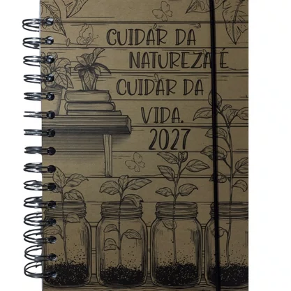 Agenda 2027 Kraft Unidade Sortida 320 Páginas Win Paper