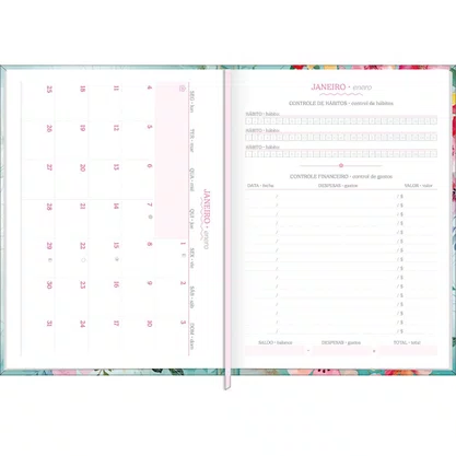 Agenda 2027 Rosa Feminine Tilibra