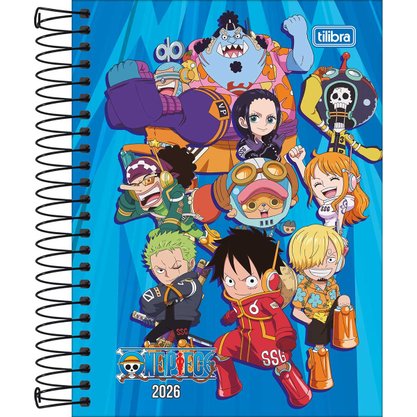 Agenda One Piece 2026 Azul 160 Folhas | 117x164mm Tilibra